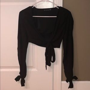 Front Tie Crop Top